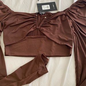FashionNova Longsleeve Crop Top